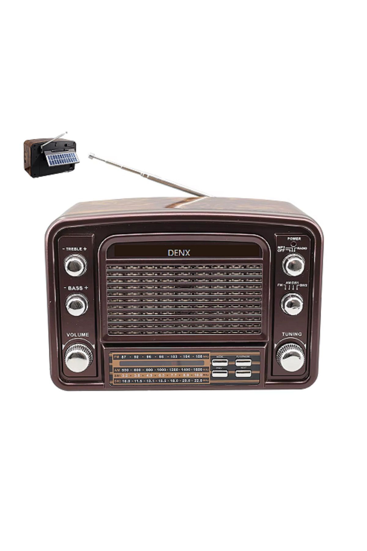 Denx-Dx2439 Rechargeable Hi-fi Radio With Remote Control, Large Capacity Battery 4