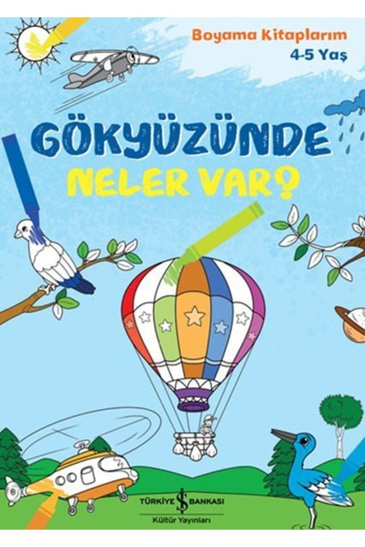 Destek Yayınları Gökyüzünde Neler Var Boyama Kitaplarım 45 Yaş