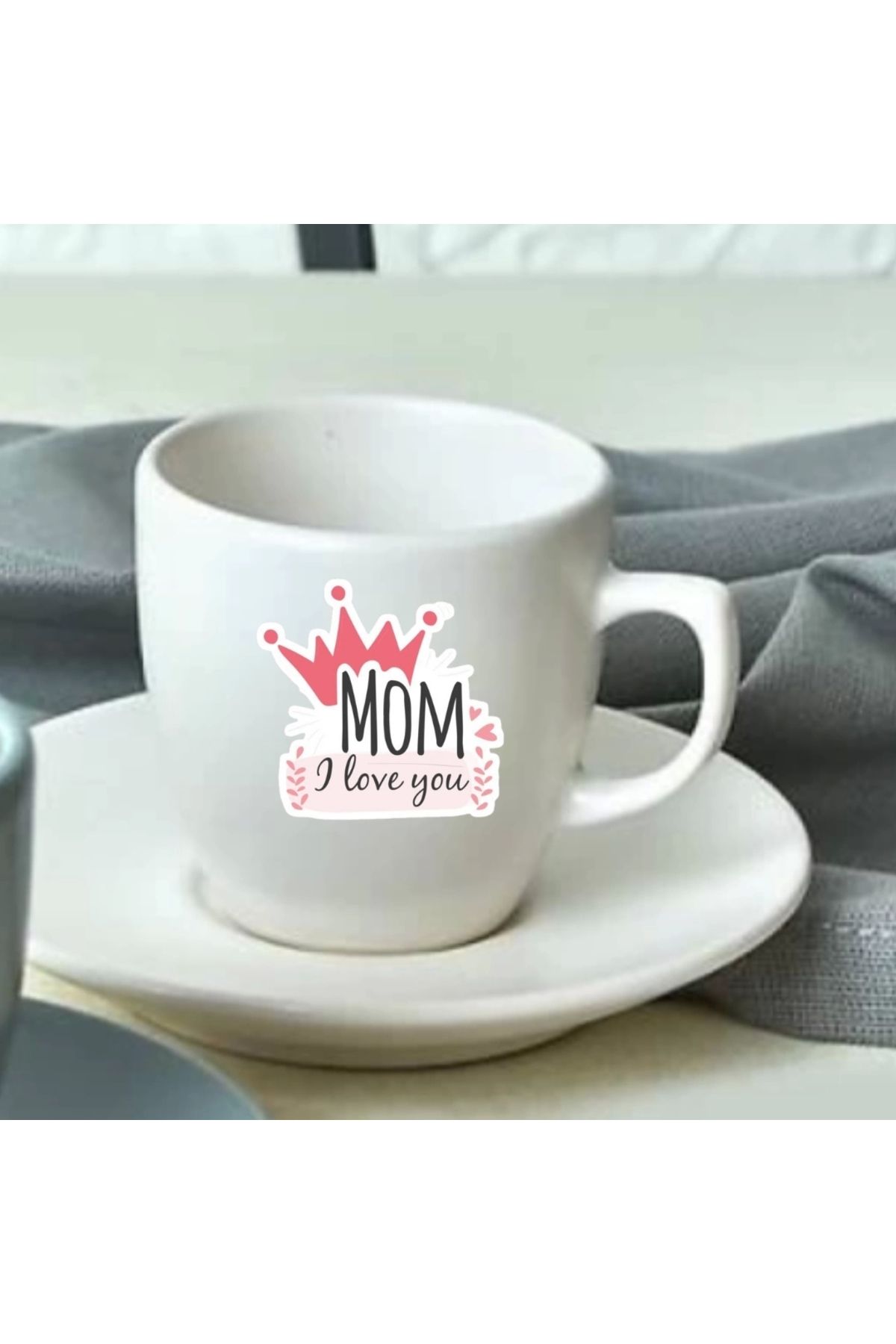 ÇİNİ HOME Mug Kupa- Anneler Gününe Özel Baskılı Türk Kahve Fincanı 4
