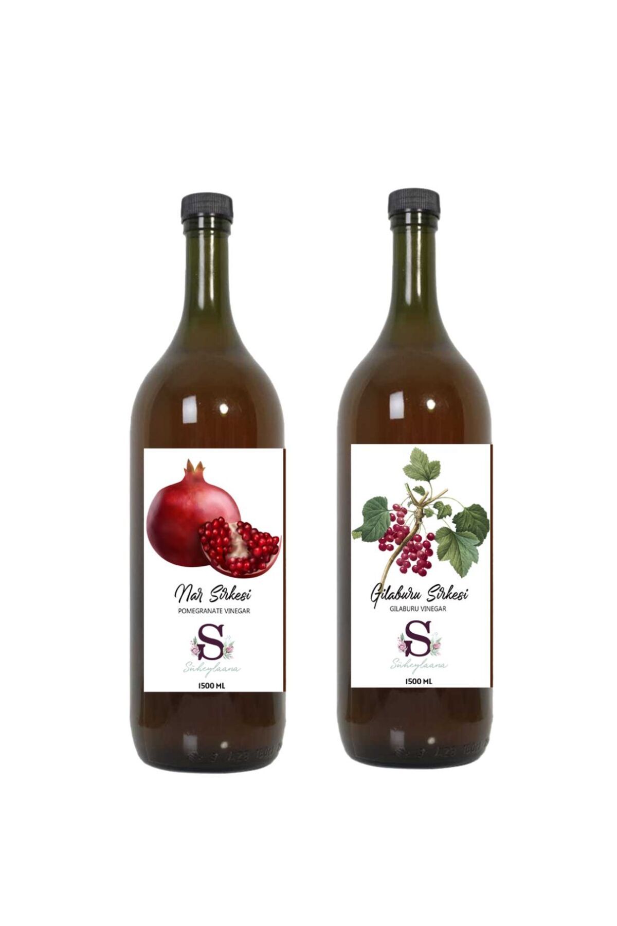 Süheylaana Doğal Nar Sirkesi 1500 Ml - Doğal Gilaburu Sirkesi 1500 Ml