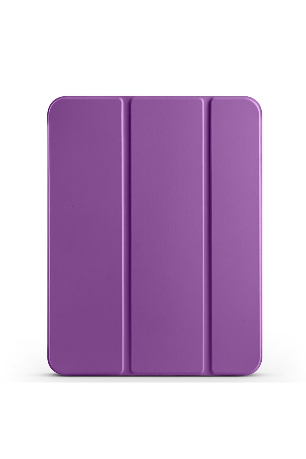 HTstore iPad Uyumlu 11.Nesil 2025 Zore Smart Cover Kalem Bölmeli Standlı 1-1 Kılıf-Mor