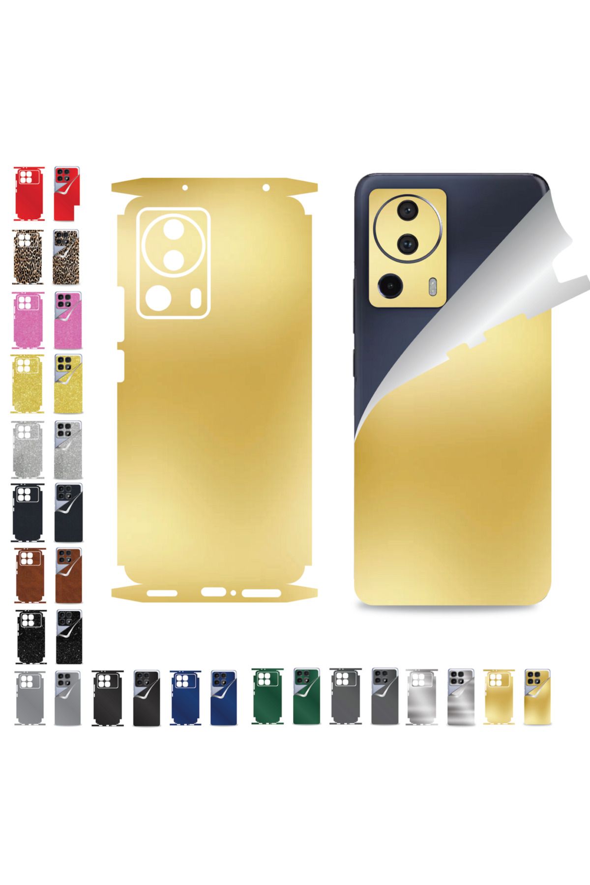 Bowie Xiaomi Mi 13 Lite için uyumlu 360 full arka ve yan kaplama koruma sticker - 16 FARKLI RENK