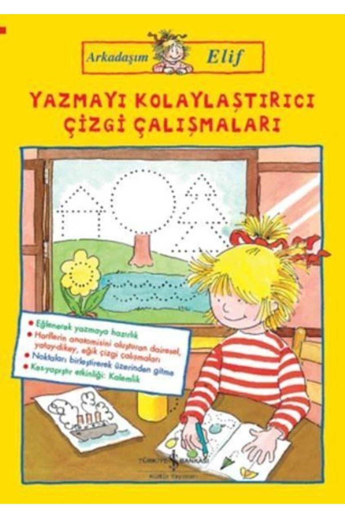 Destek Yayınları Arkadaşım Elif Yazmayı Kolaylaştırıcı Çizgi Çalışmaları