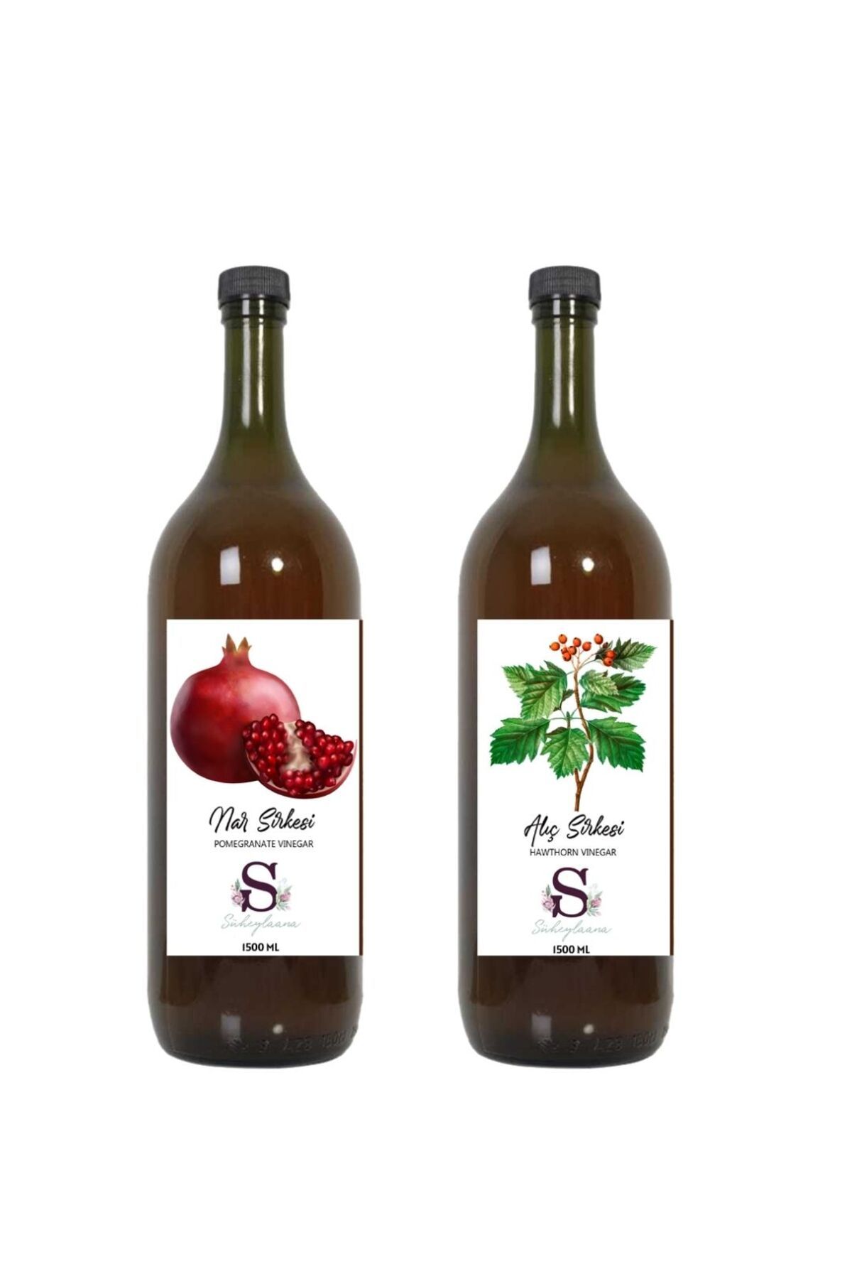 Süheylaana Doğal Nar Sirkesi 1500 Ml - Doğal Alıç Sirkesi 1500 Ml