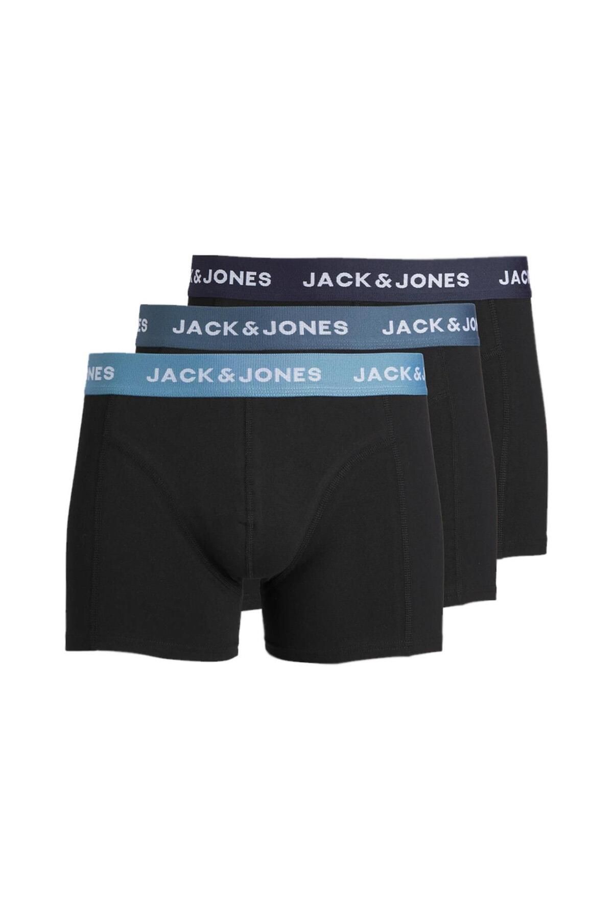 Jack & Jones 3'lü Boxer Siyah-12240256