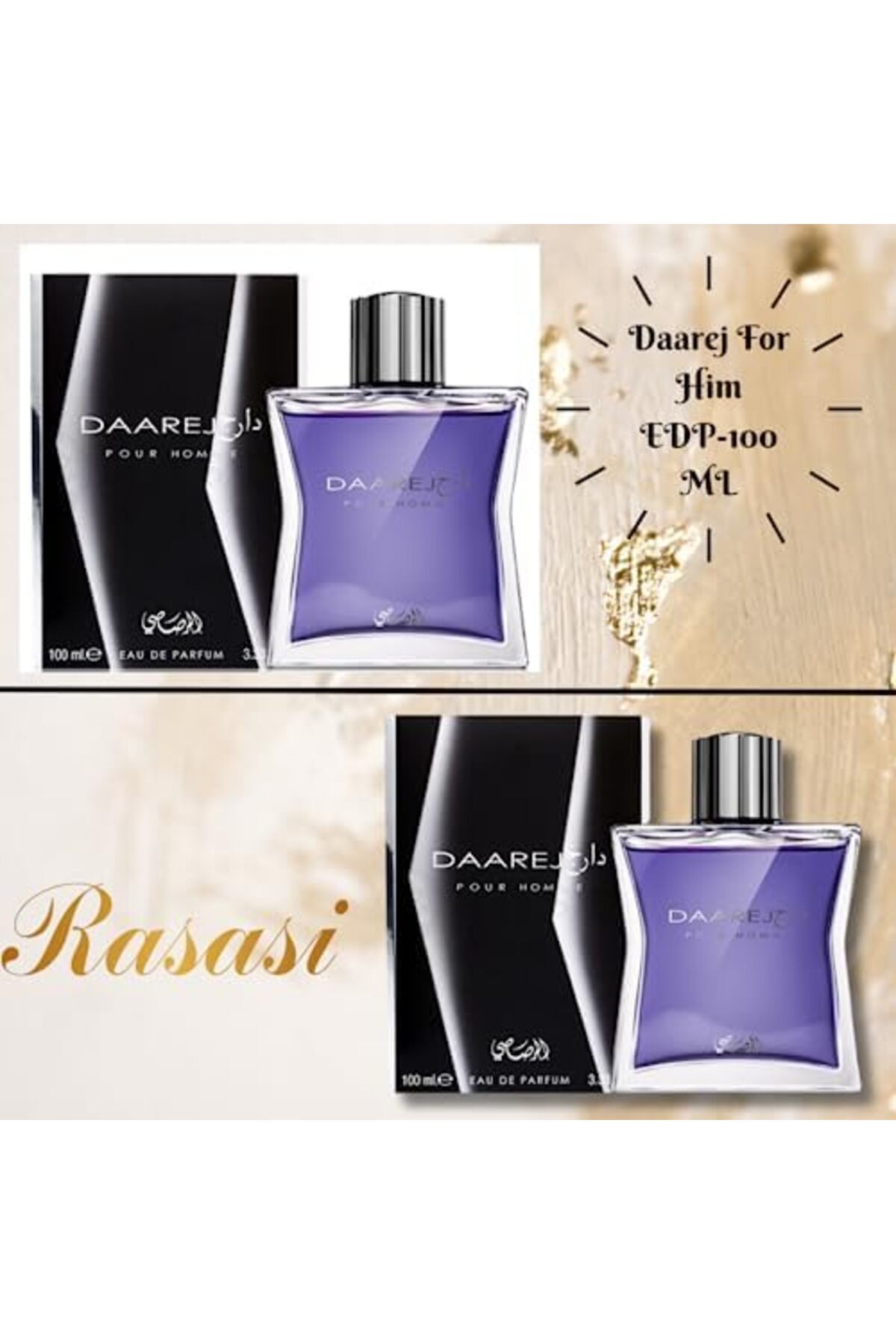 Rasasi-Spray Eau de Parfum Pour Homme for Men, 3.4 oz (Pack of 2) 3