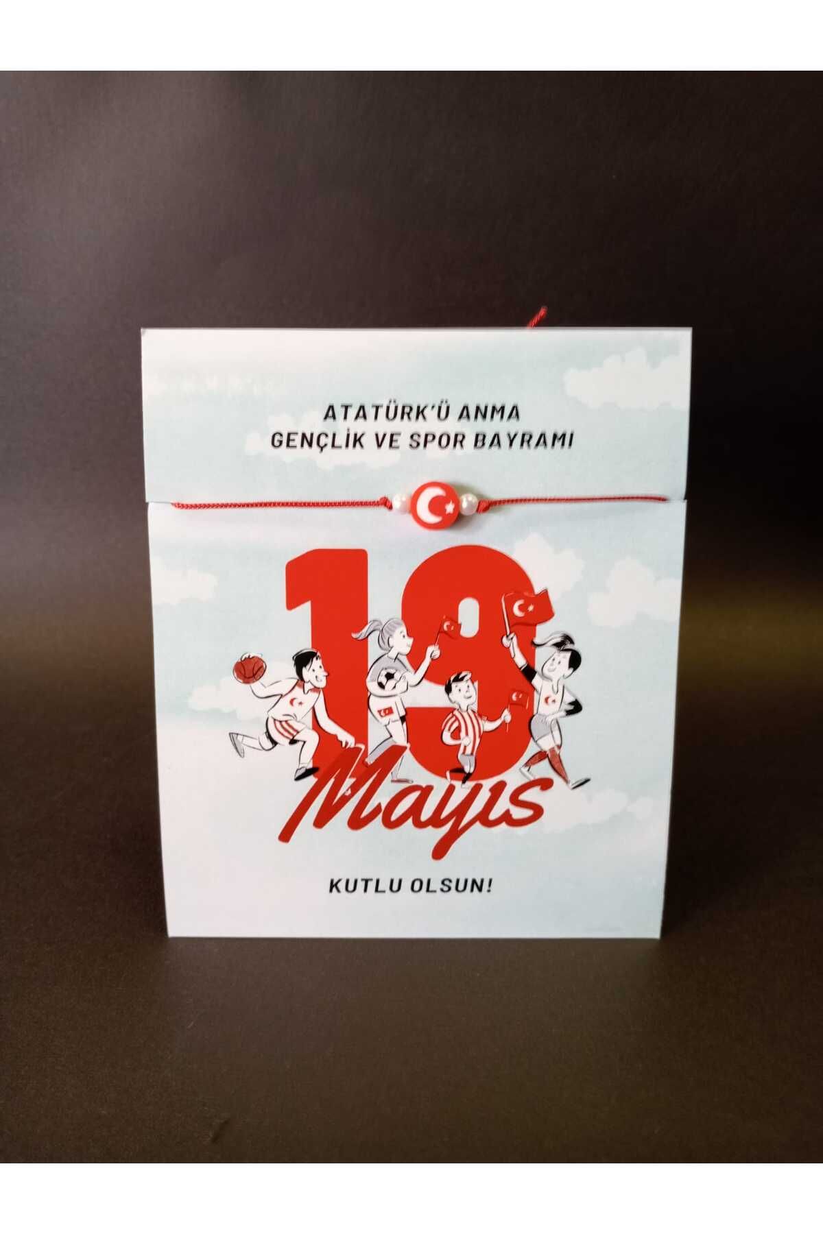 sandal hediyelik 19 Mayıs Hediyelik Bileklikli Kart 25 Adet