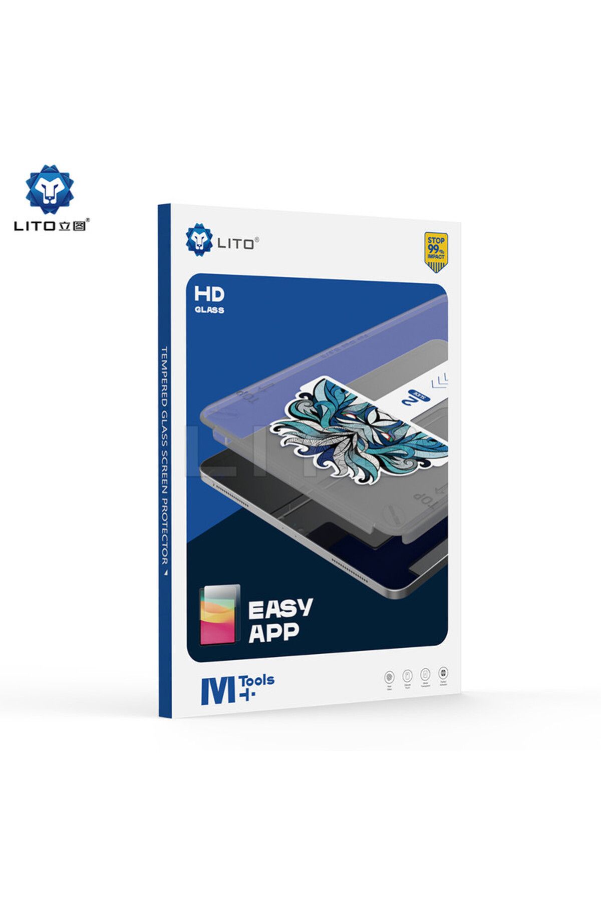 REDz Accessories-M+Tools Lito Mounter Film, Apple iPad Pro 11” series (2020/2021/2022) 9H, Tempered Glass, Clear 4