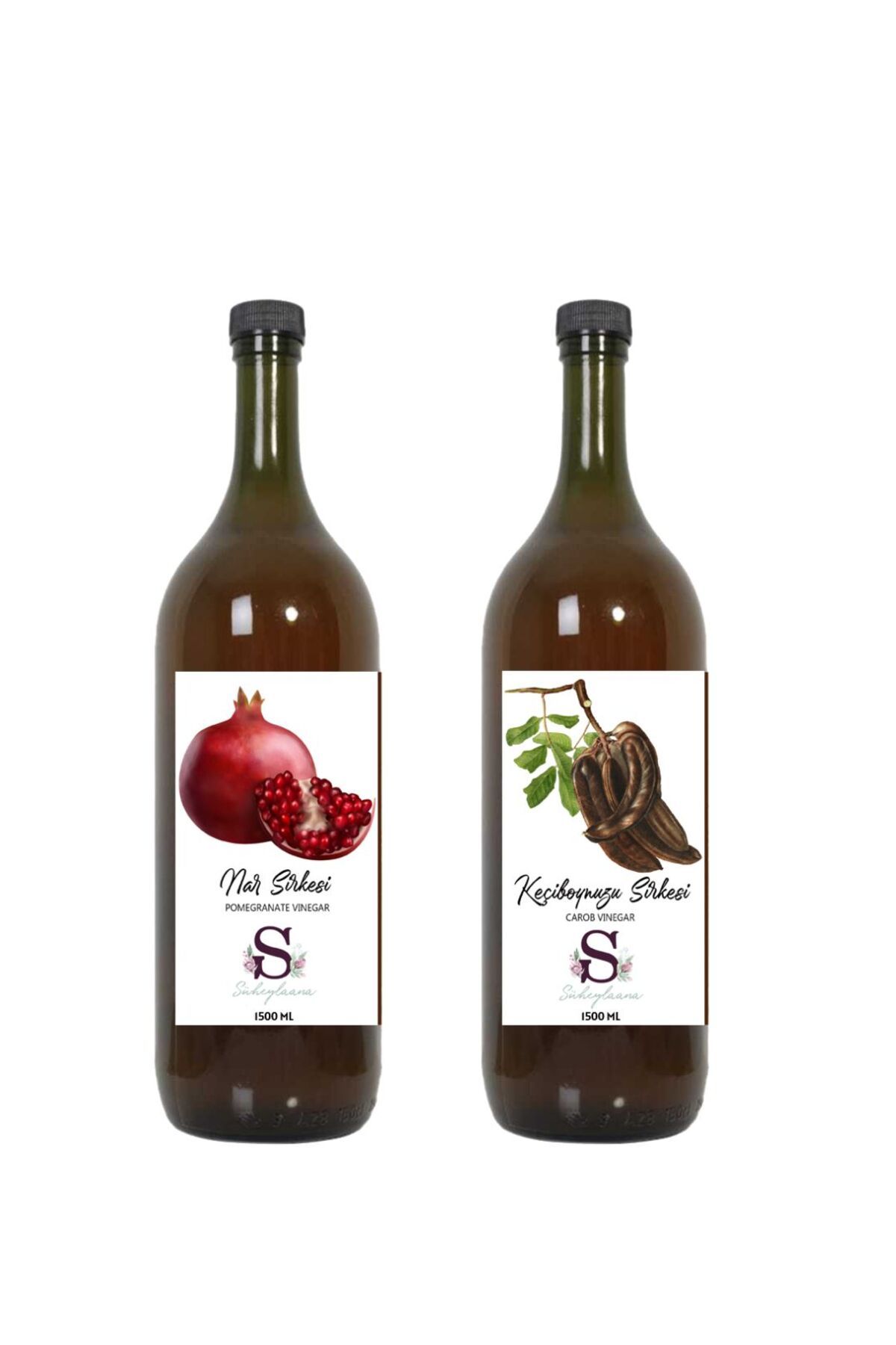 Süheylaana Doğal Nar Sirkesi 1500 Ml - Doğal Keçiboynuzu Sirkesi 1500 Ml