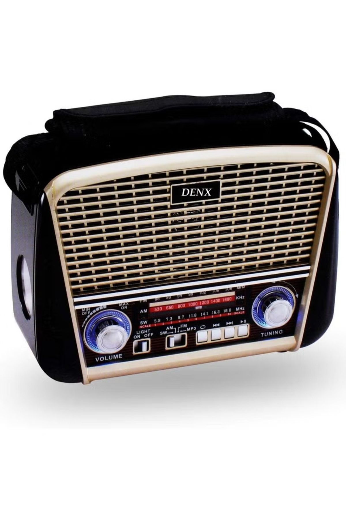 Denx-Dx2451 Rechargeable Radio, Solar/battery Operated Radio, Support Tf Card/usb Playing 1