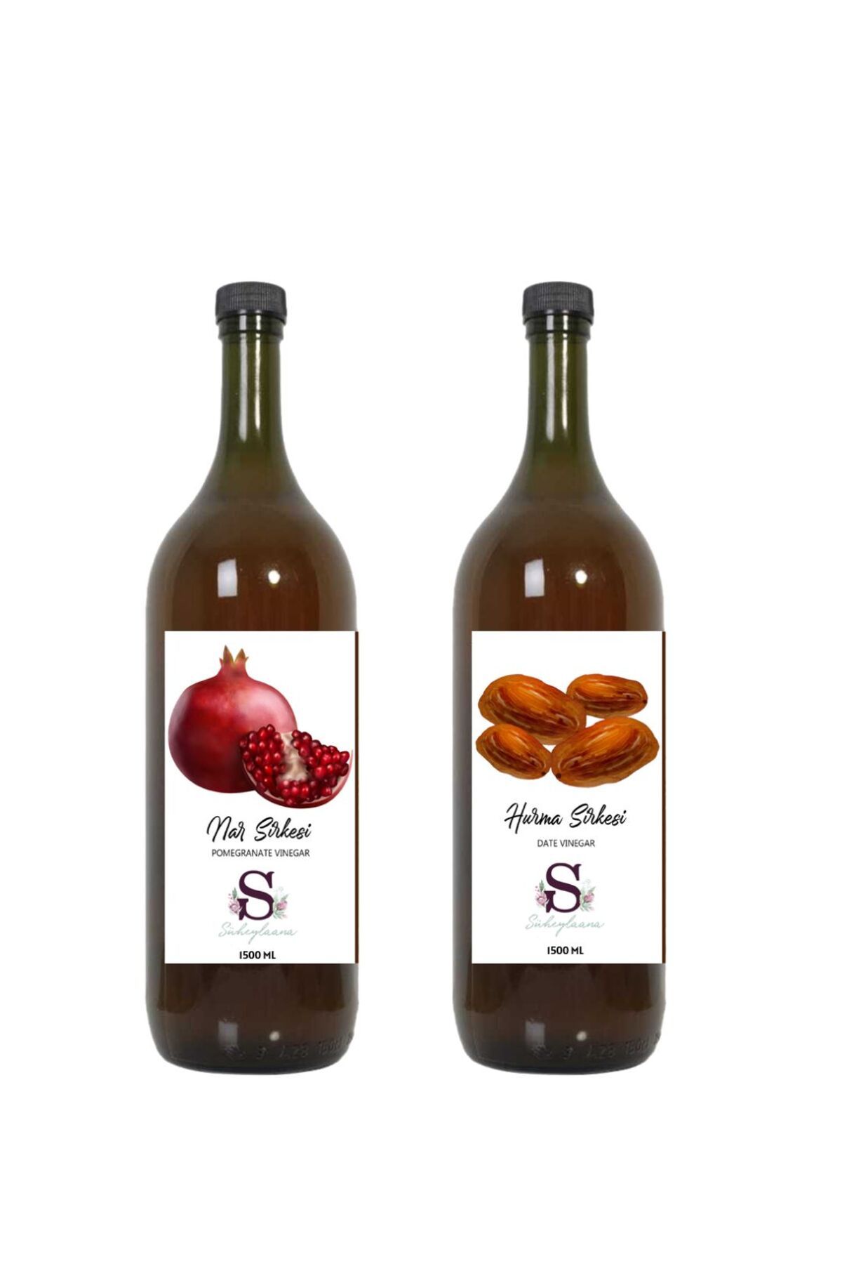 Süheylaana Doğal Nar Sirkesi 1500 Ml - Doğal Hurma Sirkesi 1500 Ml