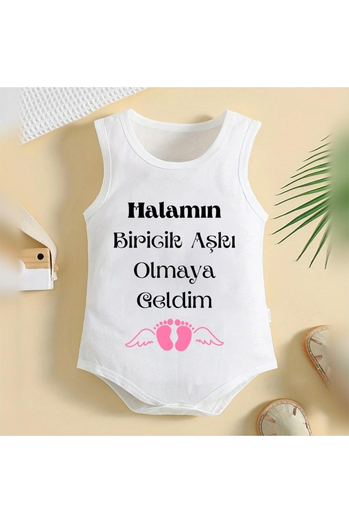 soft wing %100 Pamuklu Organik Baskılı Premium Çıtçıtlı Bebek Body Atlet Zıbın 00425