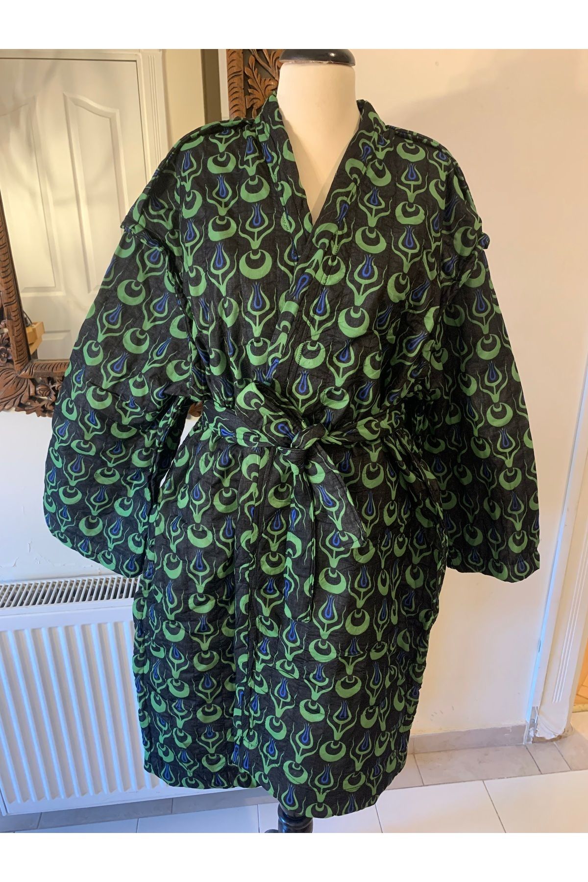TheChakaCollection Siyah/ Lacivert Çift Taraflı Kaftan