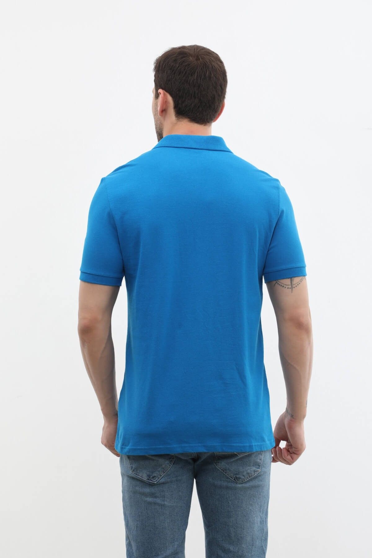 MARKAPIA-Men's Polo Neck 100% Cotton T-Shirt 6