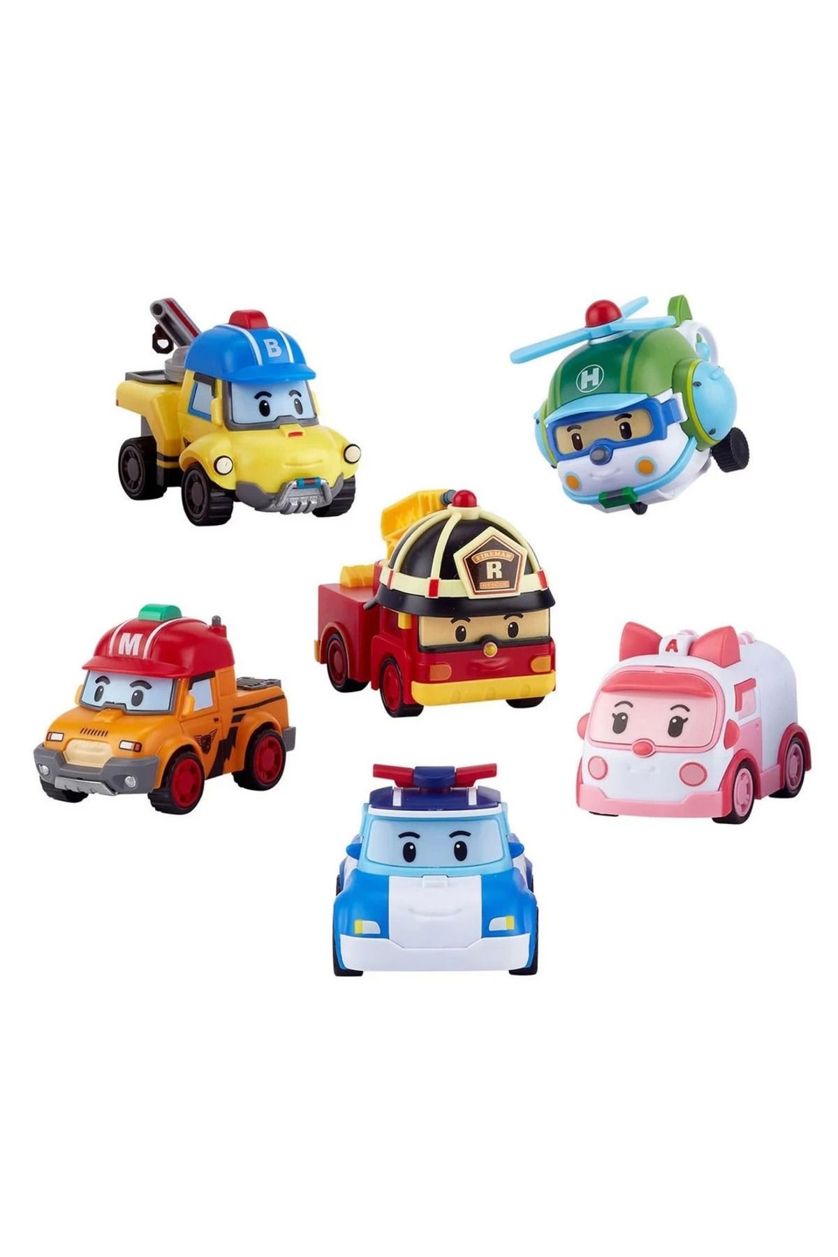 TOYFEST Robocar Poli Gogo Rescue Deluxe 6'lı Set