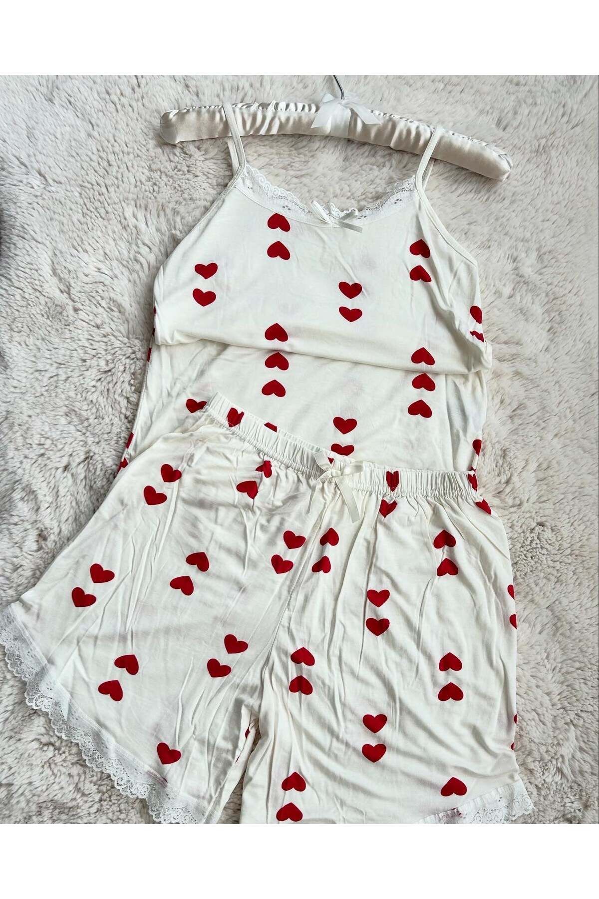 AdenGlow RAHAT DESENLİ ŞORTLU PİJAMA TAKIMLARI
