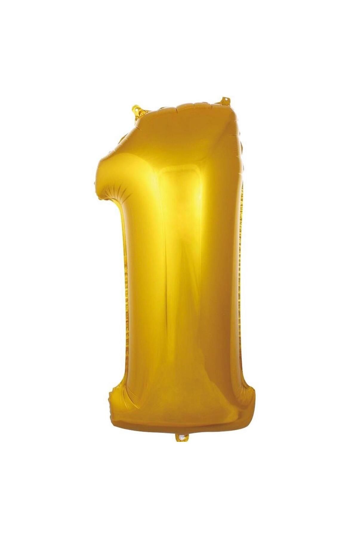 MİNAY 1 RAKAM FOLYO BALON ALTIN / GOLD RENK 40" 100cm