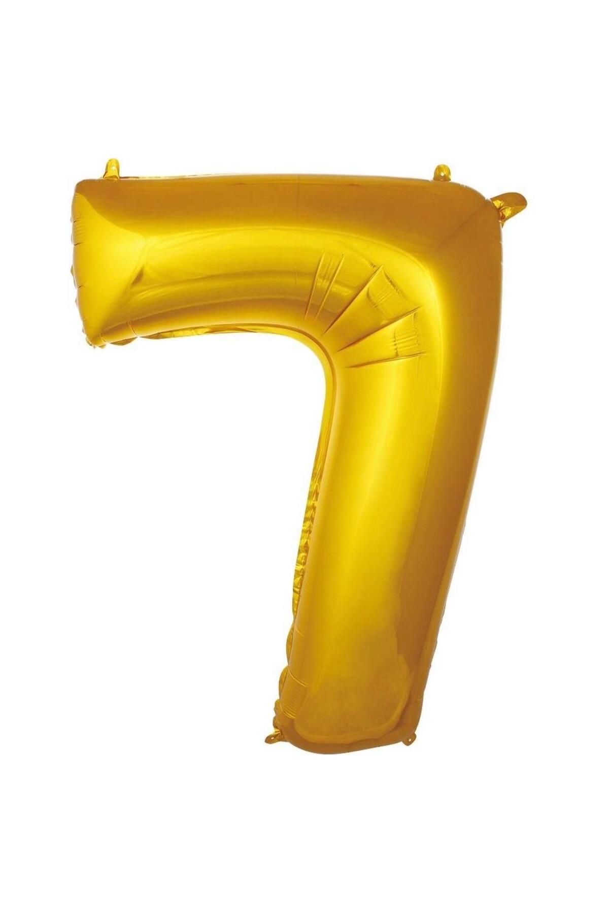 MİNAY 7 RAKAM FOLYO BALON ALTIN / GOLD RENK 40" 100cm