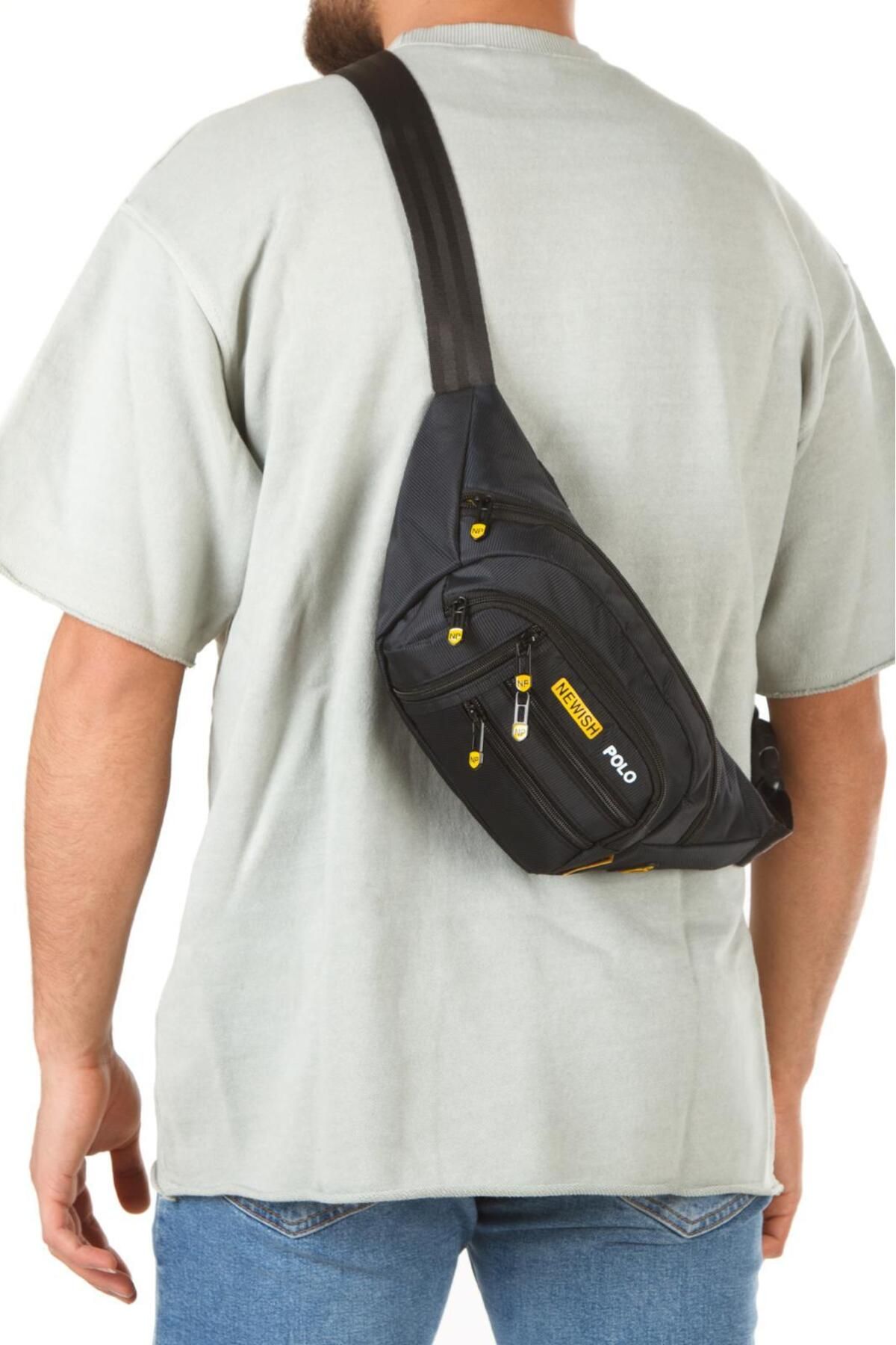 Newish Polo Erkek Çapraz Göğüs Bel Ve Omuz Çantası