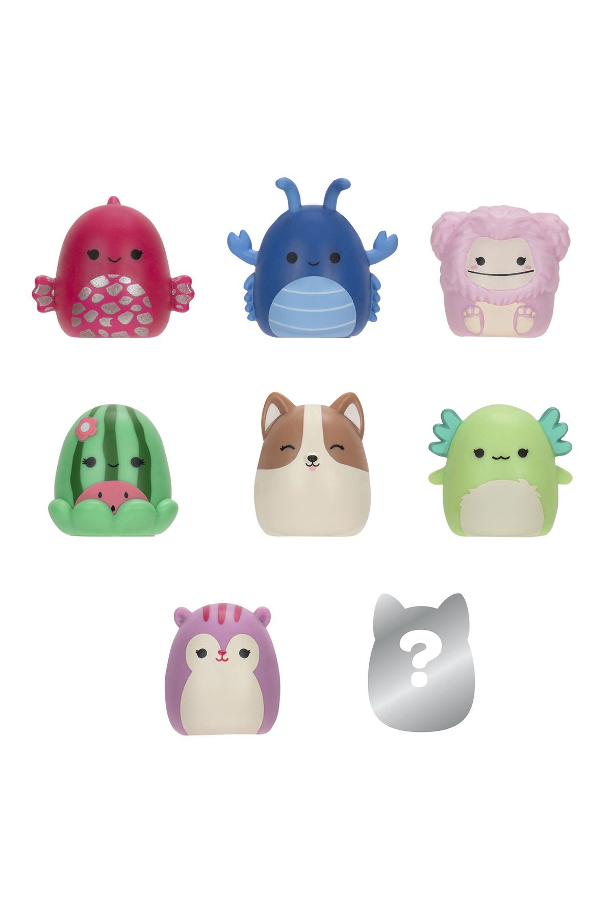 Squishmallows Squish-a-longs 8 Figür + Yüzük Set Seri 2 AL0065