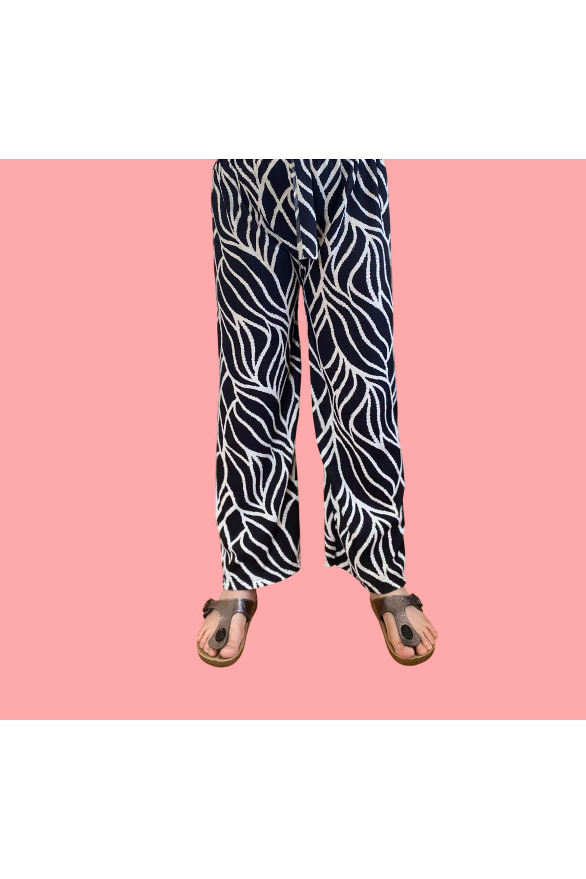 PARAF TEKSTİL Beli Lastikli Bürümcük Pantolon-alt Pijama