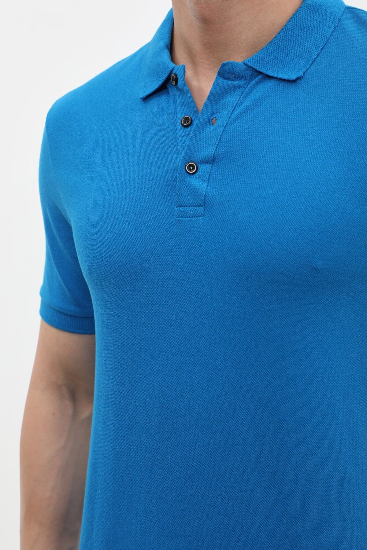 MARKAPIA-Men's Polo Neck 100% Cotton T-Shirt 7