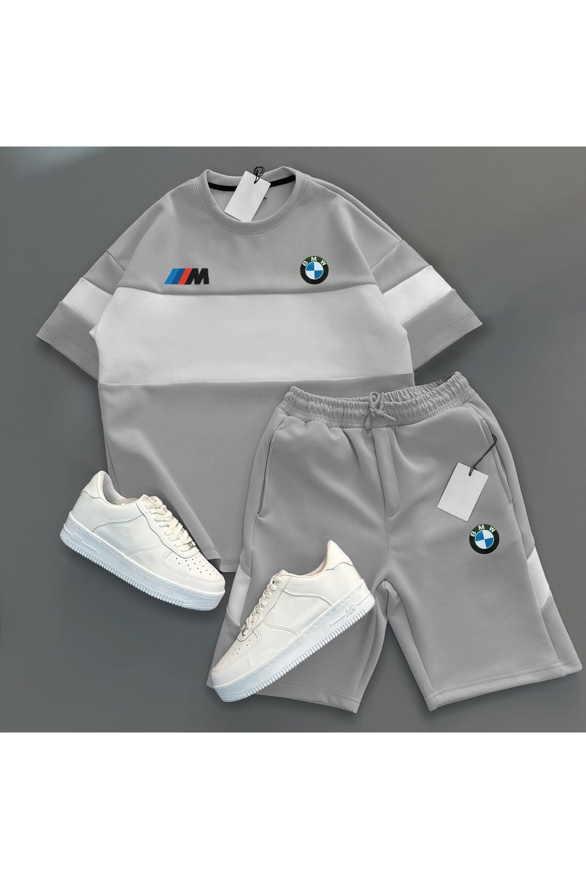 viperkombin Bmw Çelik Scuba Tişört ve Şort Alt Üst 2li Takım