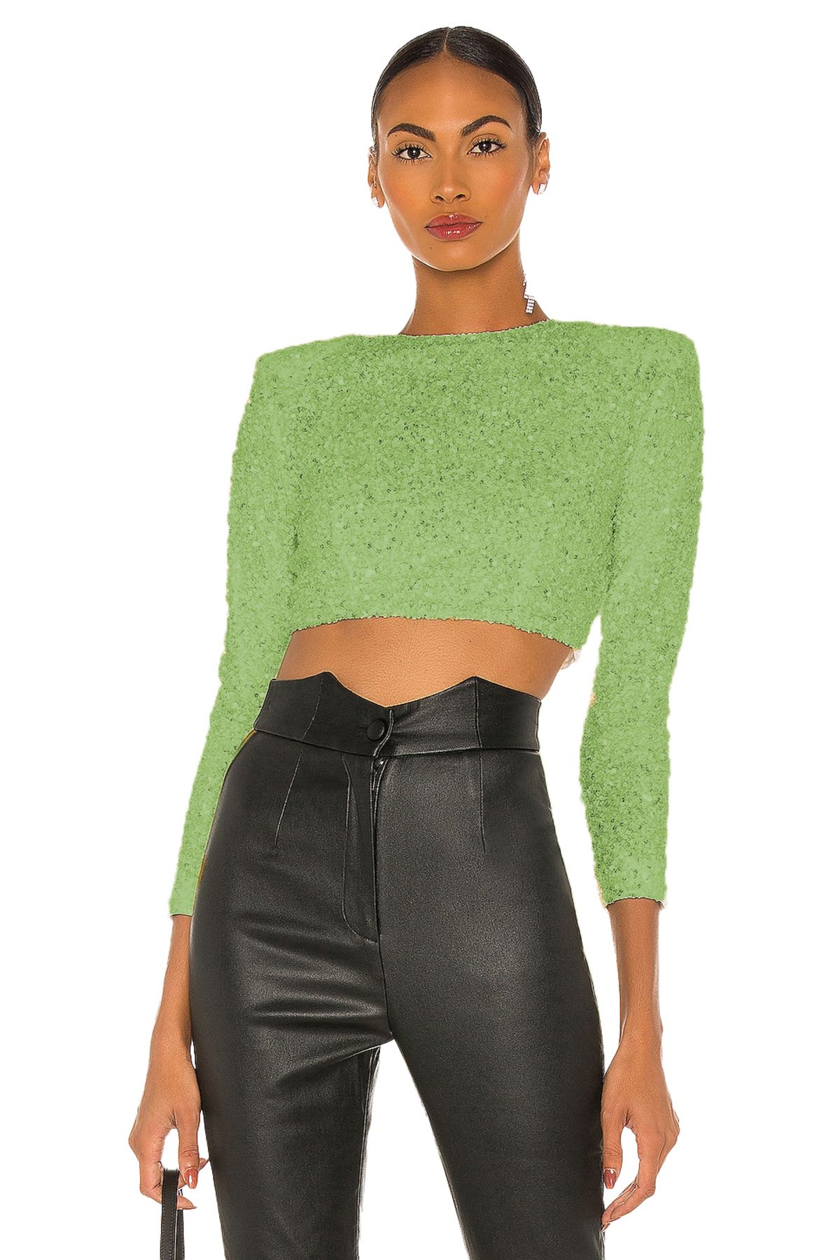 AFR CLOTHES KADIN VATKALI PAYET CROP TOP