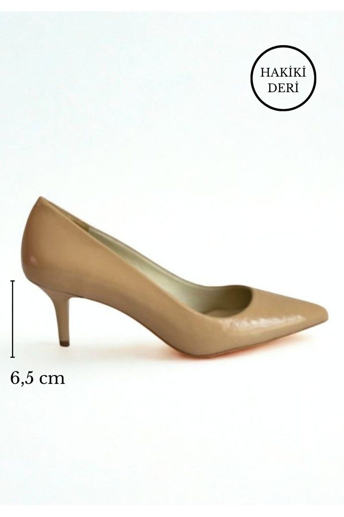 MY MADRE LEATHER SHOES Nude Rugan Hakiki Deri Kadın Stiletto