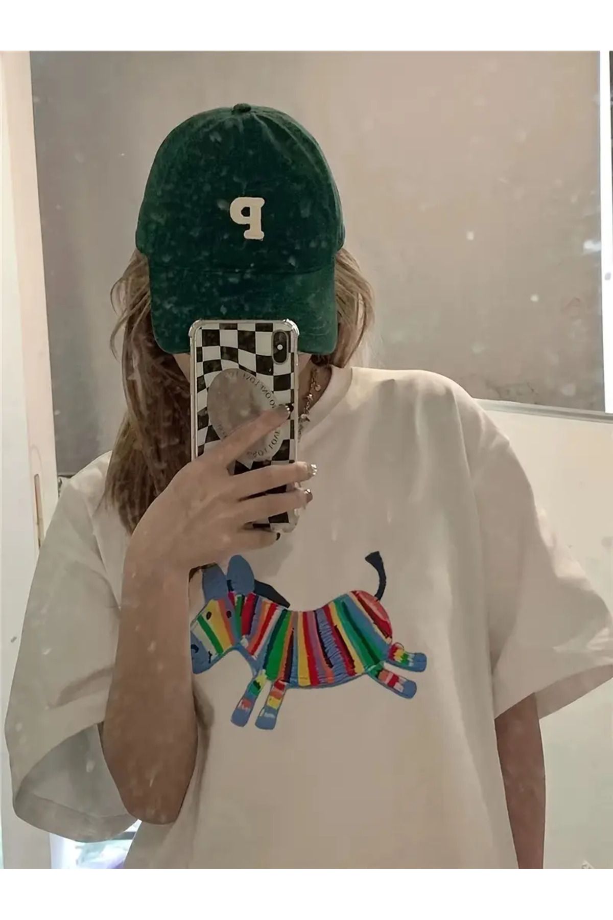AEMİ Unisex Baskılı %100 Pamuk Oversize T-shirt