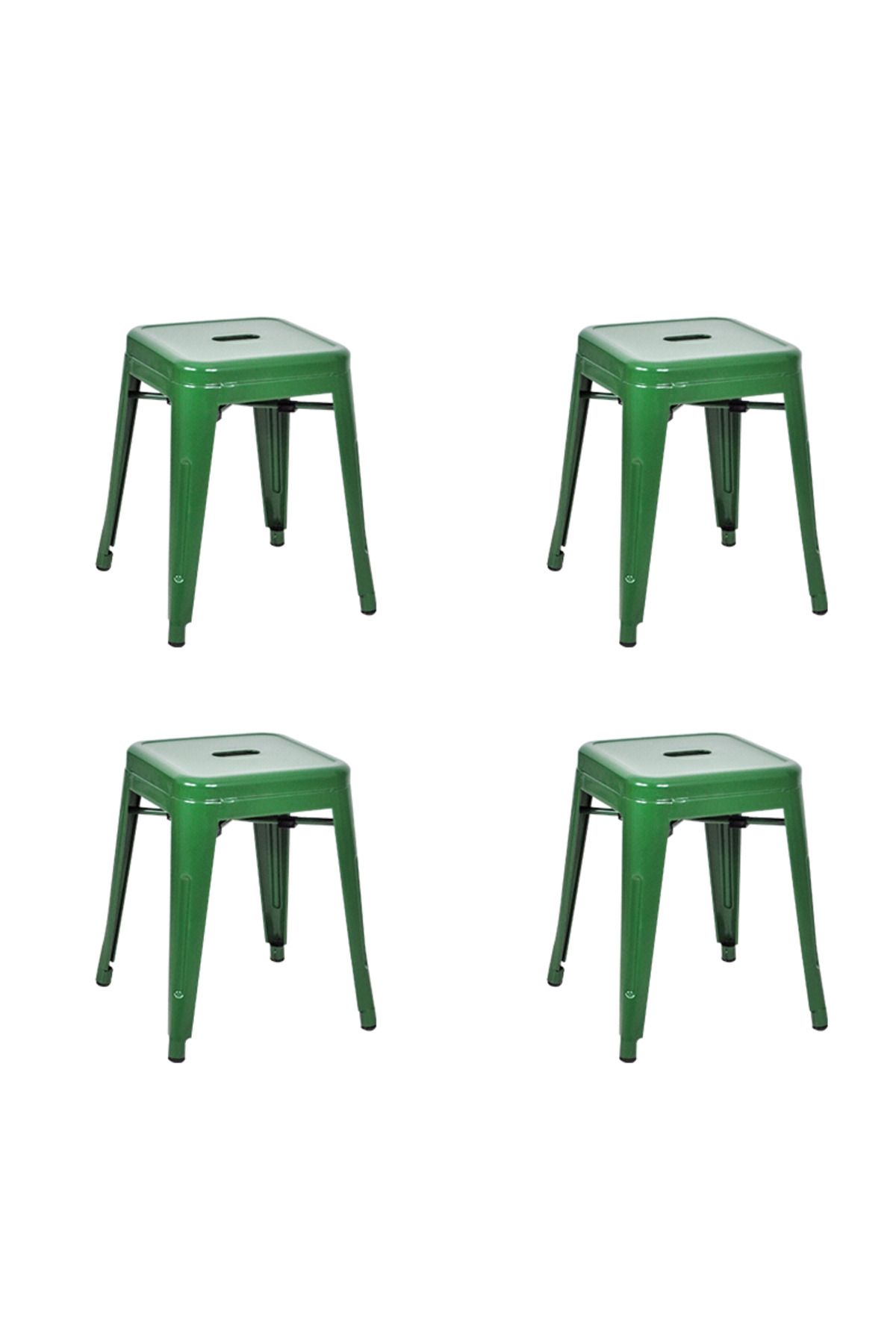 Komposan Tolix Metal Tabure(4 Adet)