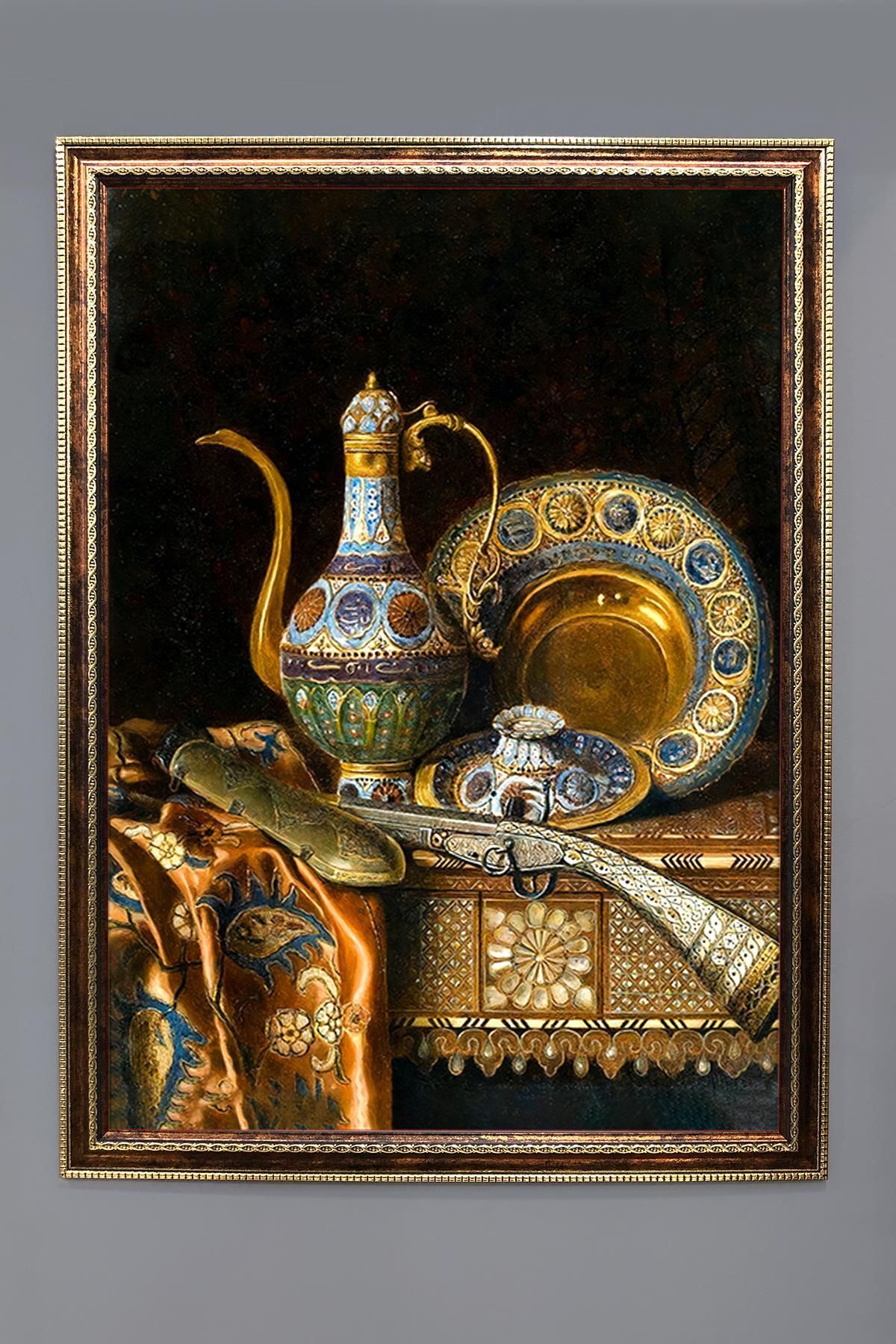 Doruklar Home Collection Natürmort Desenli Çerçeveli Duvar Tablosu 50x70cm NAT08