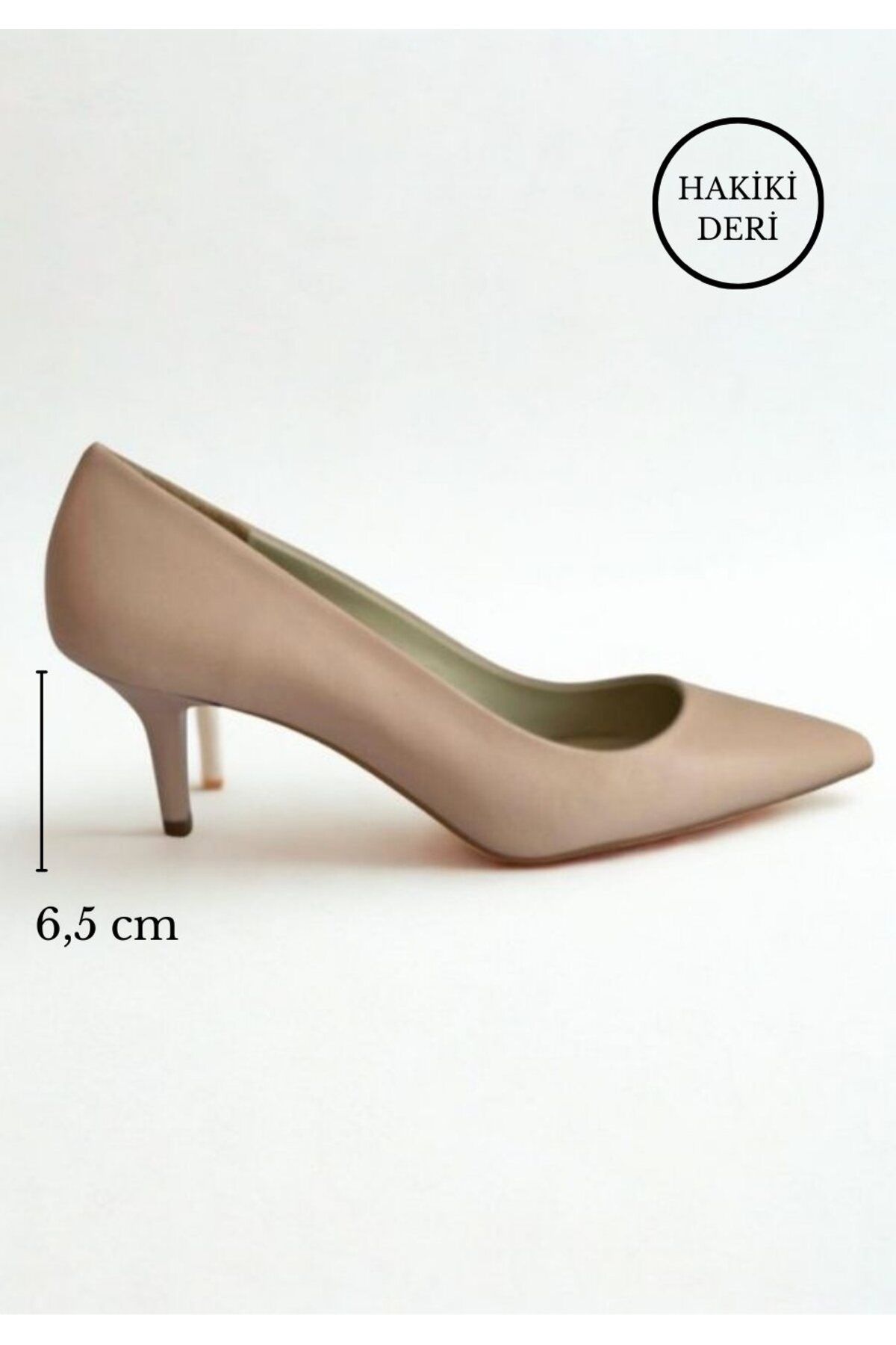 MY MADRE LEATHER SHOES Pudra Hakiki Deri Kadın Stiletto