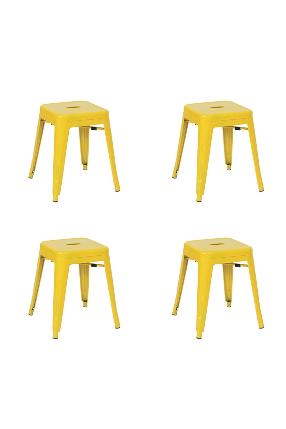 Komposan Tolix Metal Tabure(4 Adet)