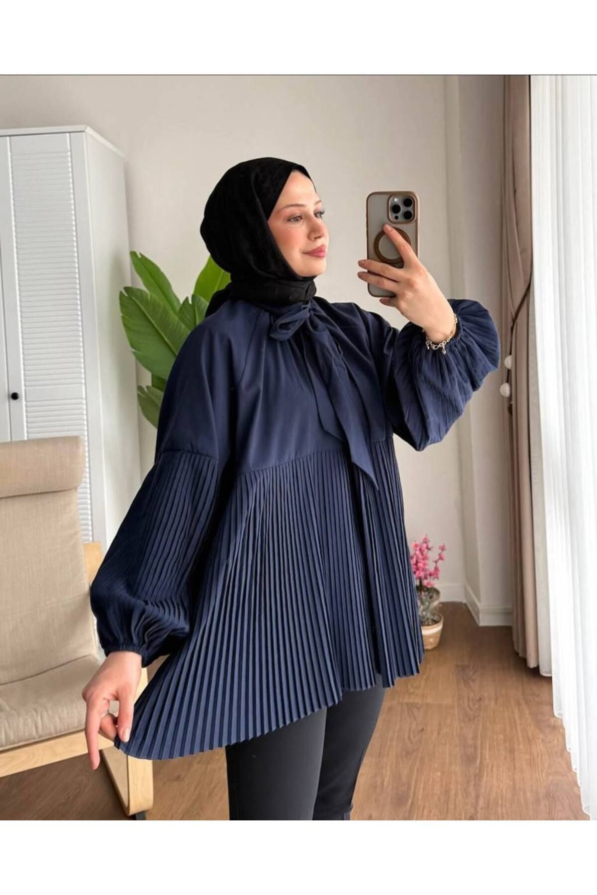 MODA EGE Poplin Kumaş Piliseli Gömlek