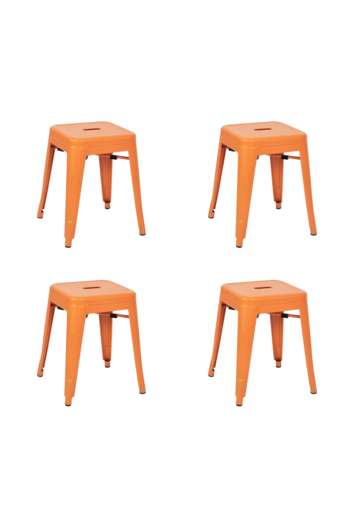Komposan Tolix Metal Tabure(4 Adet)