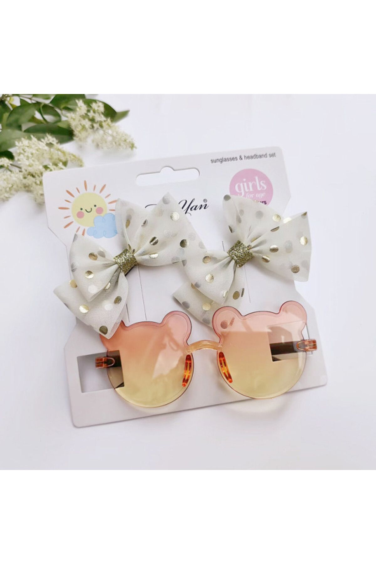 Superbaby Set Clame Si Ochelari De Soare - Mouse 3 Femeie - One Size