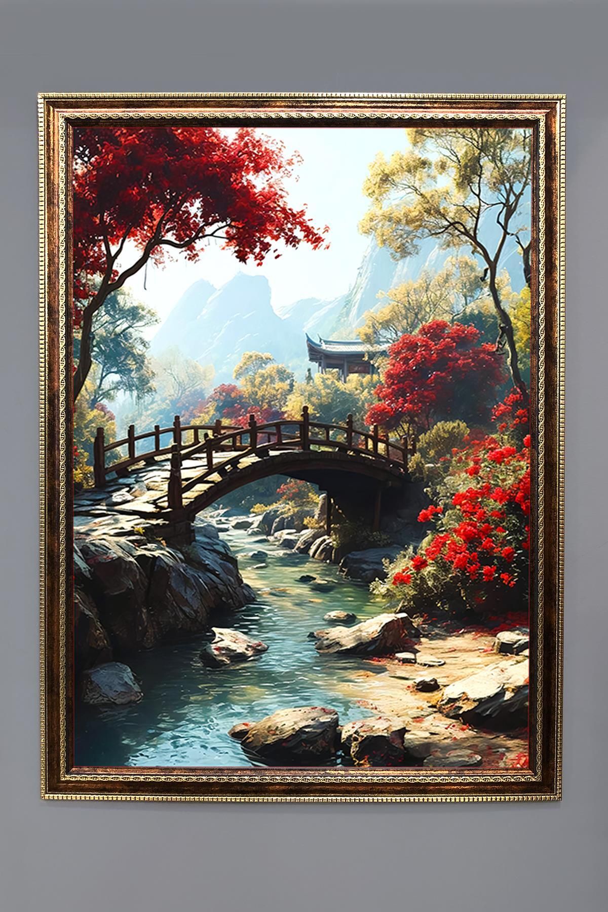Doruklar Home Collection Doğa ve Manzara Desenli Çerçeveli Duvar Tablosu 50x70cm SERENE05