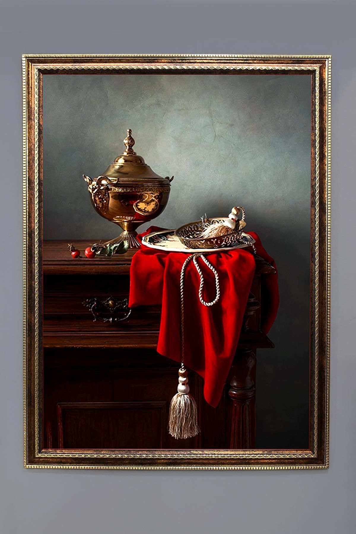 Doruklar Home Collection Natürmort Desenli Çerçeveli Duvar Tablosu 50x70cm NAT03