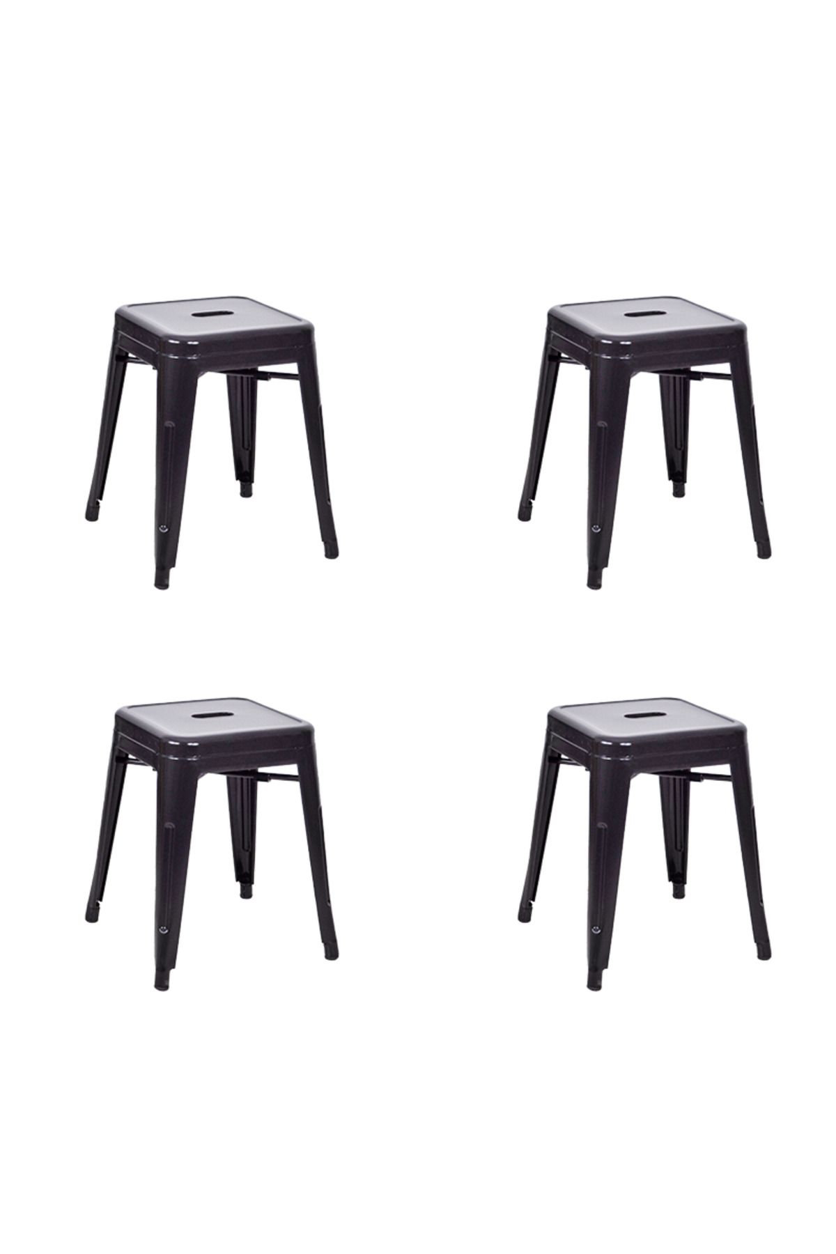 Komposan Tolix Metal Tabure(4 Adet)