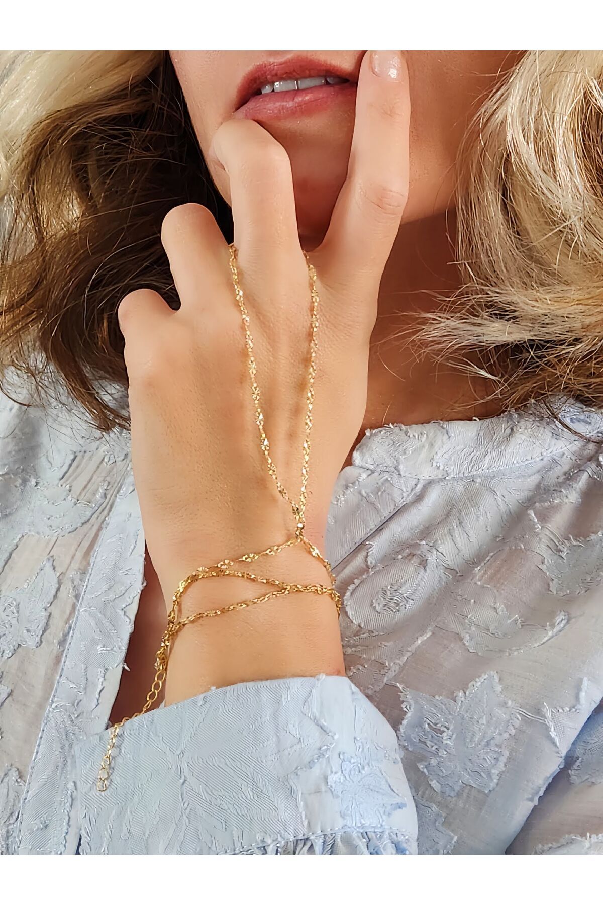 Eva Takı Store Burgu Zincir Model Altın Kaplama Şahmeran