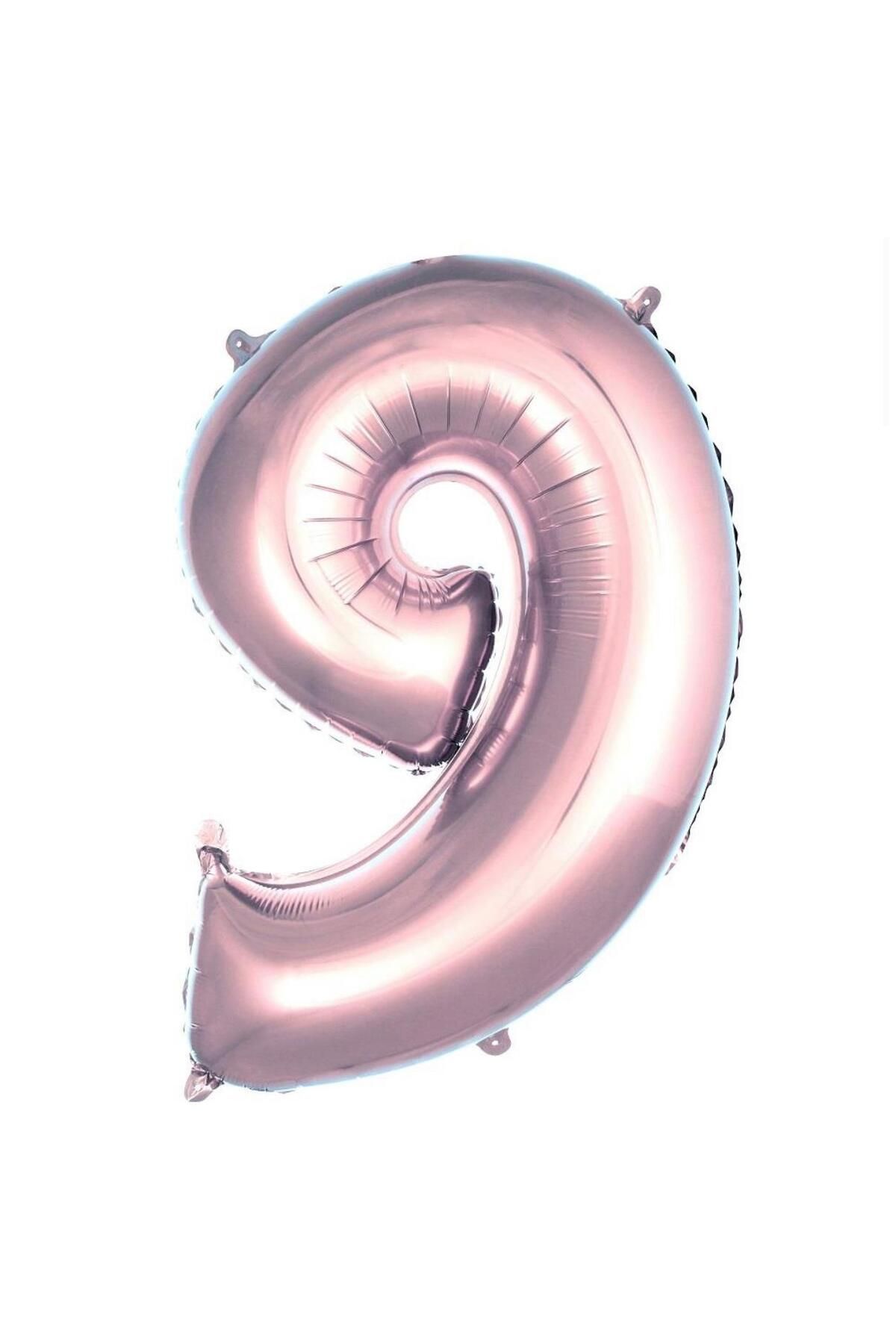 MİNAY 9 RAKAM FOLYO BALON ROSEGOLD RENK 40" 100cm