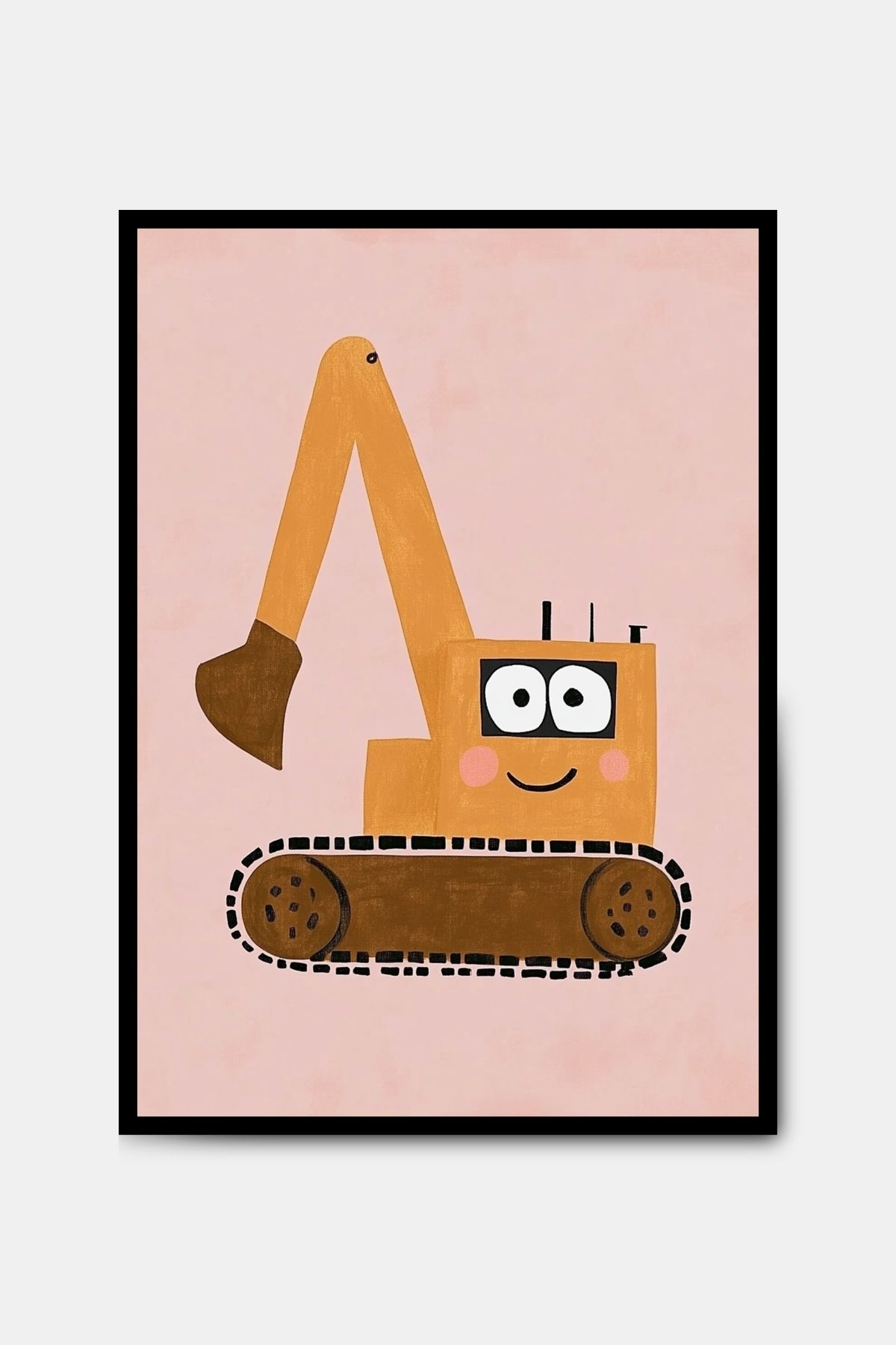 PİTAYA Kepçe Poster - Çerçevesiz Tasarım Erkek Çocuk Odası Tablo Poster Araba Poster Duvar Dekoru
