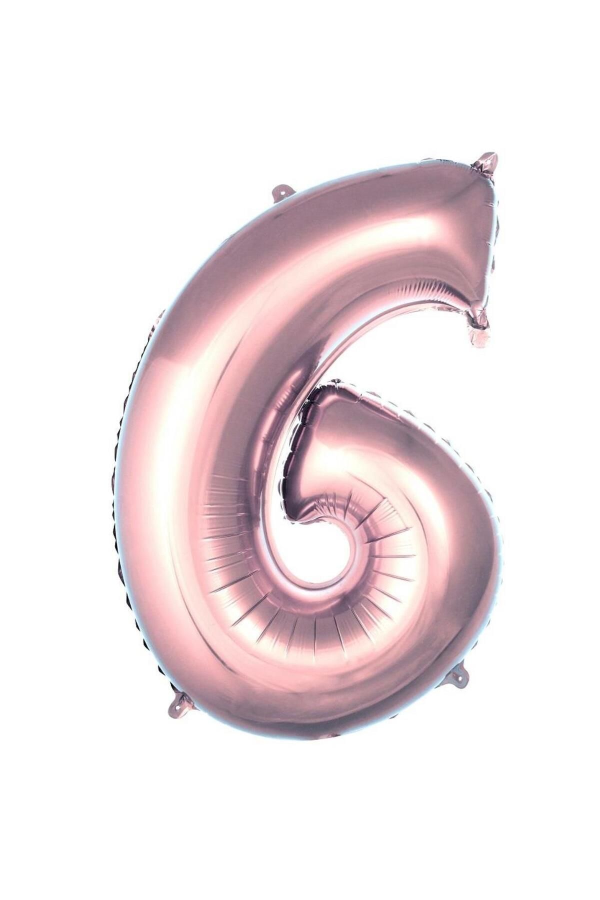 MİNAY 6 RAKAM FOLYO BALON ROSEGOLD RENK 40" 100cm