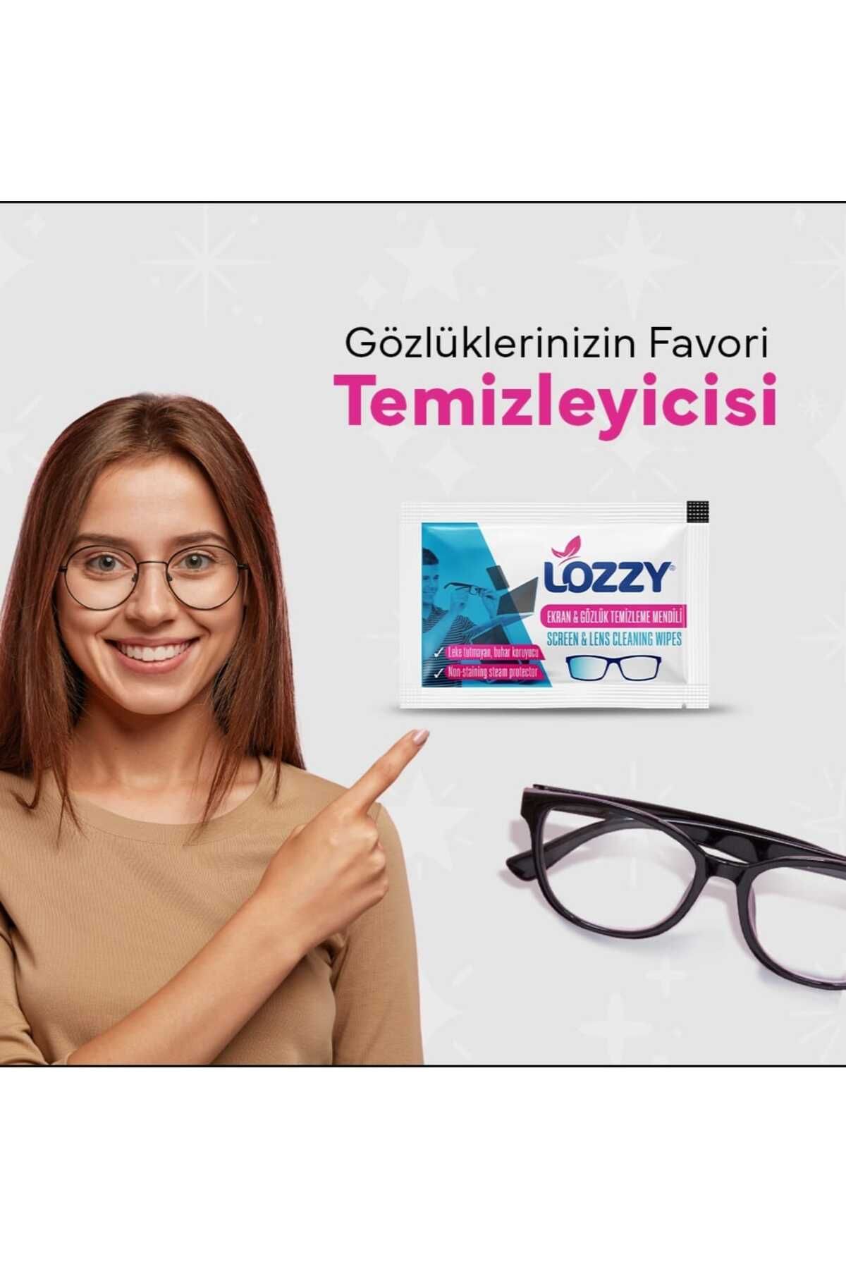 Lozzy Ekran Ve Lens Temizleme Mendili- 150 ADET - TEKLİ- Lens and Screen Cleaning Wipes