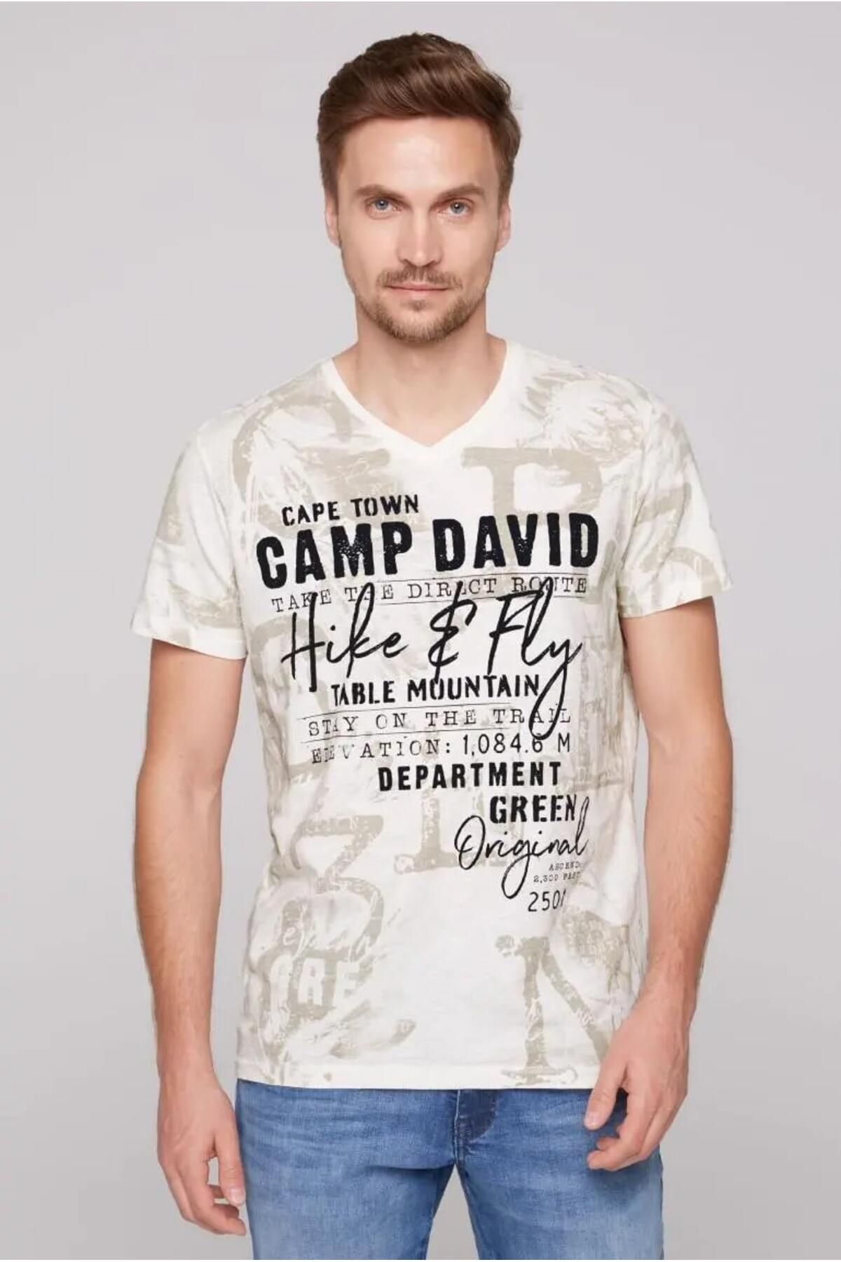 Camp David BİSİKLET YAKA T-SHİRT