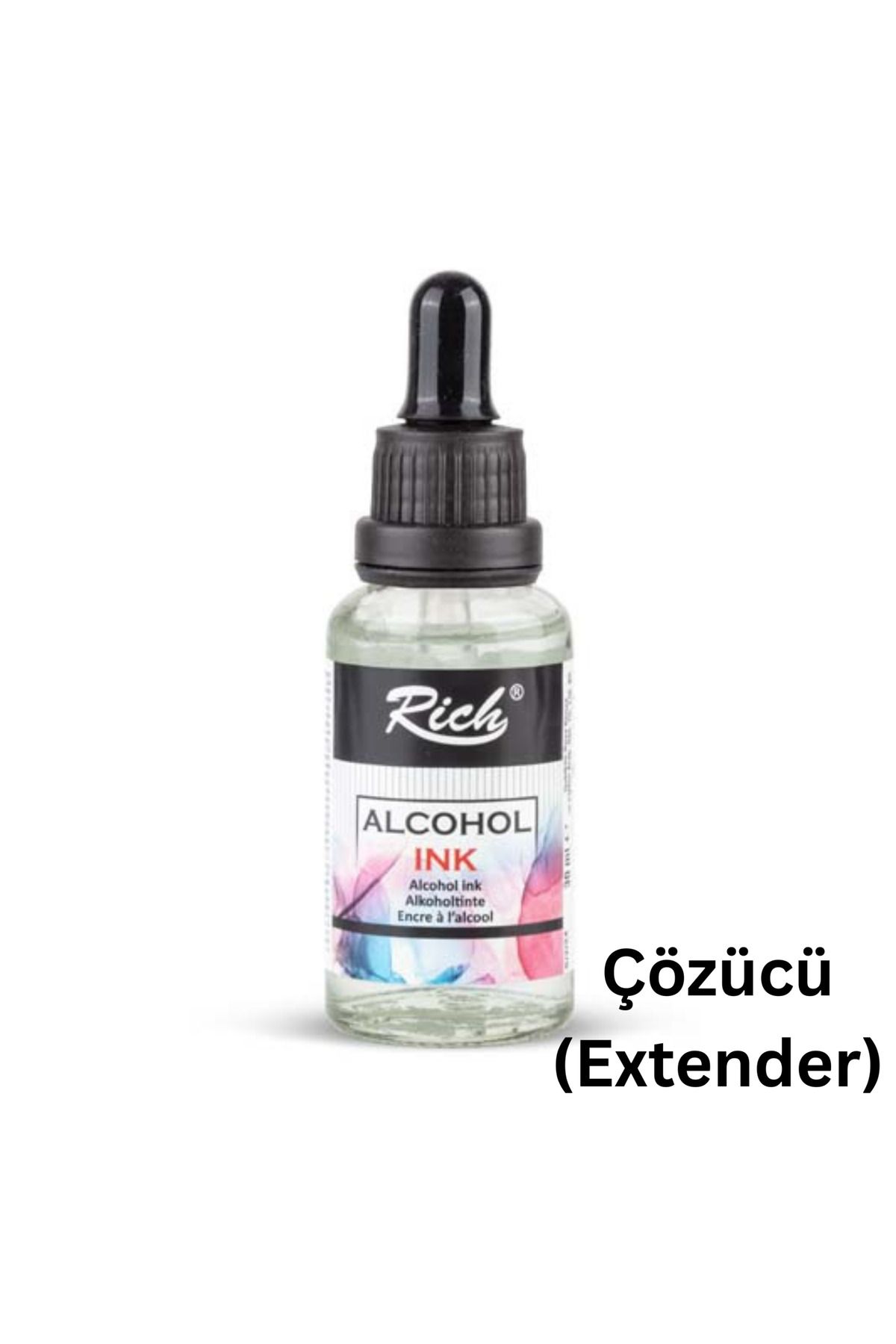 roco paper Alkol Bazlı (Alcohol Ink) Mürekkep Çözücü ( Extender), 30 Ml