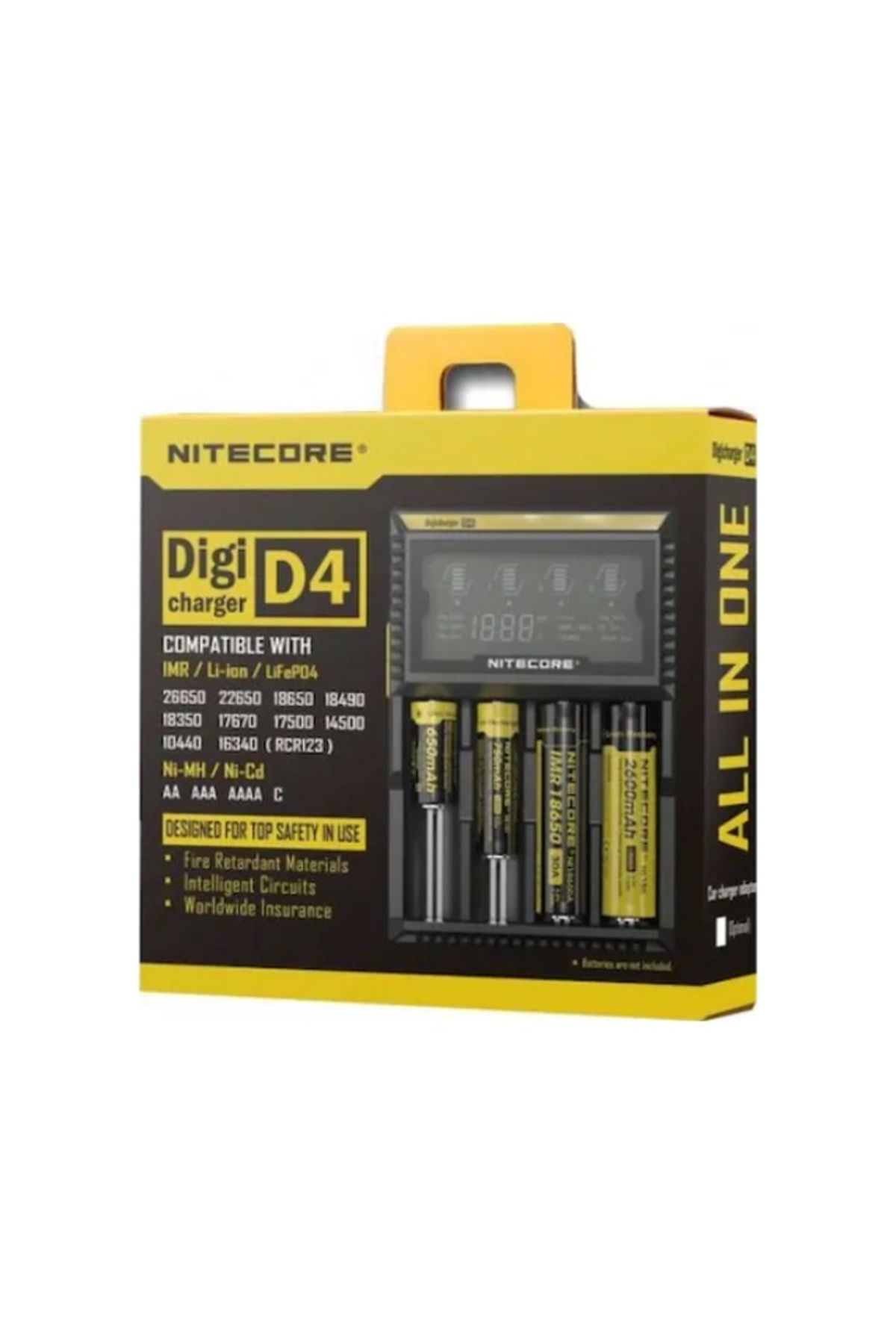 ESTİKO Nitecore D4 Kablolu Pil Şarj Cihazı