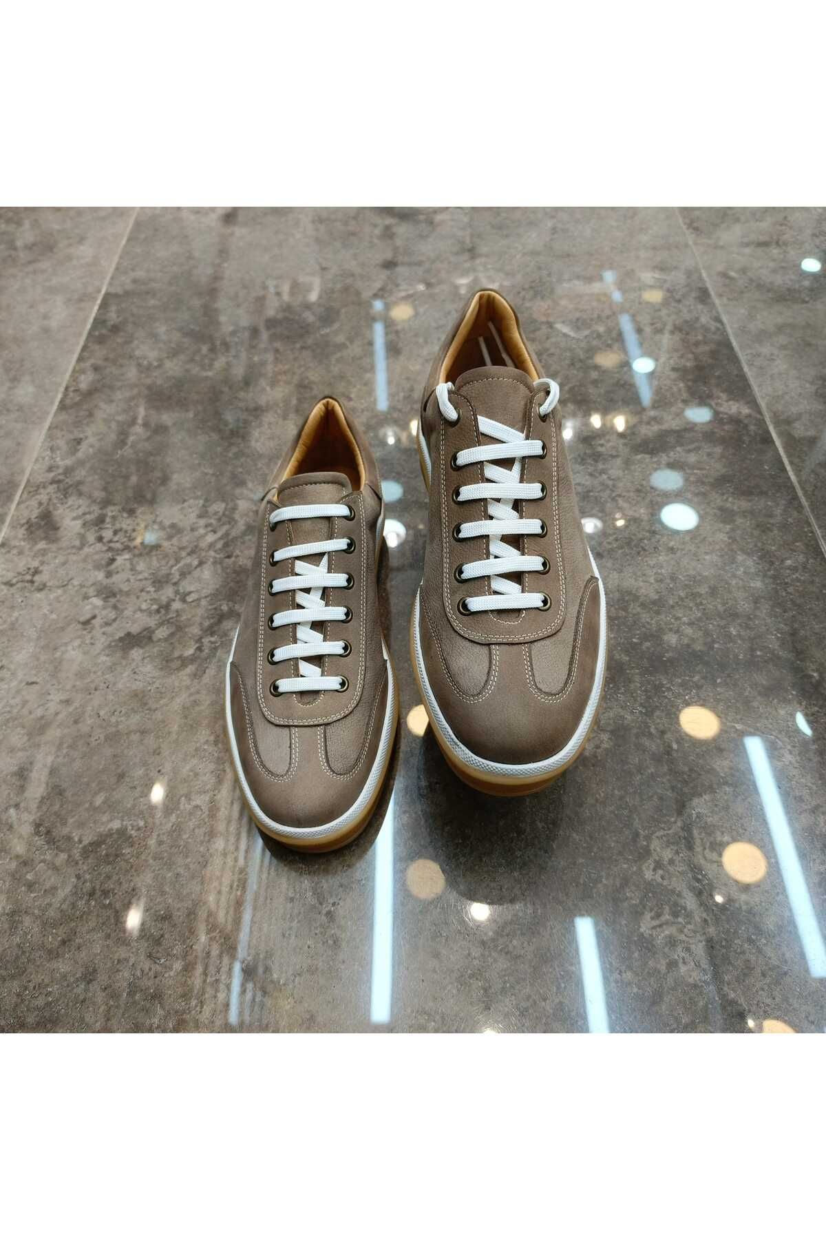 BeyShoes Günlük Kullanım Hakiki Deri Sneaker