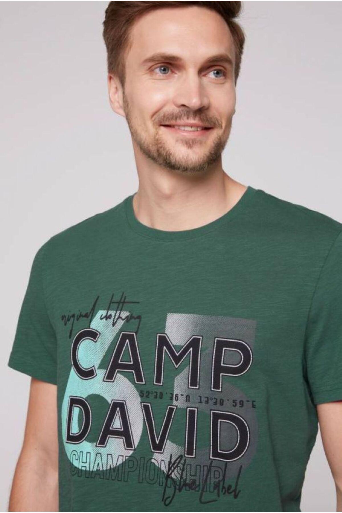 Camp David BİSİKLET YAKA T-SHİRT